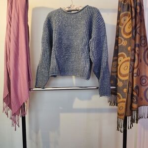 Cozy Blue Women's Knit Sweater